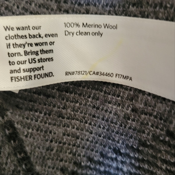 Eileen Fisher Merino Jacquard Jacket Coat Size Large - Picture 4 of 4